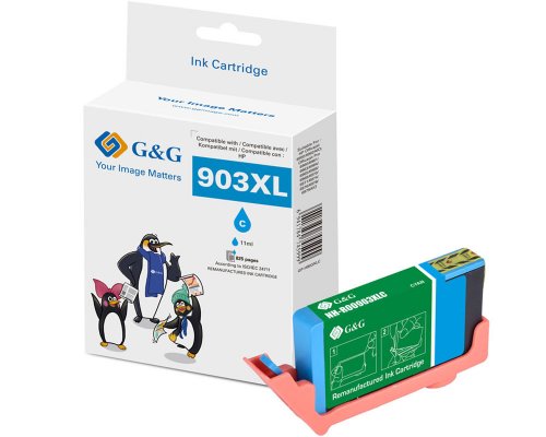 Kompatibel mit HP 903XL/ T6M03AE XL-Druckerpatrone Cyan jetzt kaufen - Marke: G&G