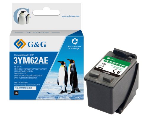 Kompatibel mit HP 305XL/ 3YM62AE XL-Druckerpatrone Schwarz jetzt kaufen - Marke: G&G (XXL: 18ml/ 650 Seiten)