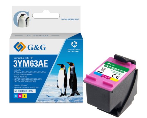 Kompatibel mit HP 305XL/ 3YM63AE XXL-Druckerpatrone Color jetzt kaufen - Marke: G&G (XXL: 18ml/450 Seiten)