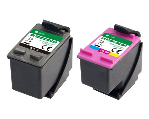 Kompatibel mit HP 305XL/ 3YM62AE + 3YM63AE XXL-Druckerpatronen Schwarz + Color jetzt kaufen - Marke: G&G (XXL: 18ml/ 661 + 18ml/ 460 Seiten)