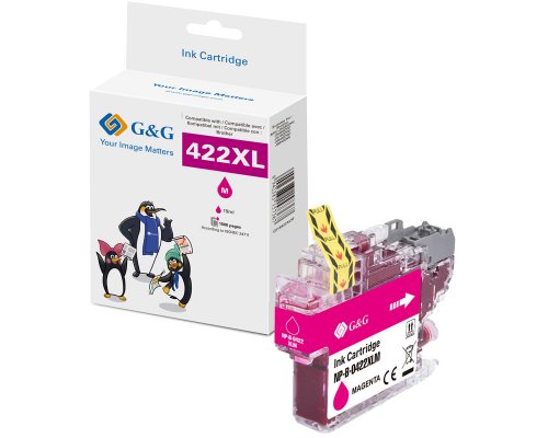 Kompatibel mit Brother 422XL Druckerpatrone LC422XLM jetzt kaufen magenta (1500 Seiten) - Marke: G&G