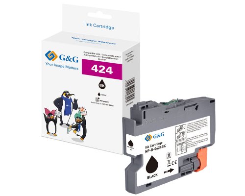 Kompatibel mit Brother 424 Druckerpatrone LC-424BK jetzt kaufen schwarz - Marke: G&G