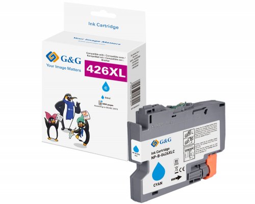 Kompatibel mit Brother 426XL Druckerpatrone LC-426XLC jetzt kaufen cyan (5.000 Seiten) - Marke: G&G