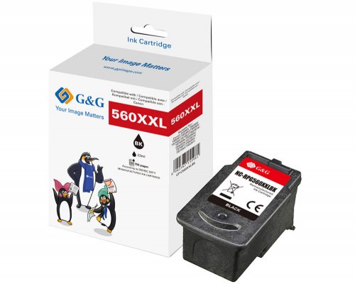 Kompatibel mit Canon PG-560XL/ 3712C001 XXL-Druckerpatrone Schwarz (21 ml/ 655 Seiten) jetzt kaufen Marke: G&G