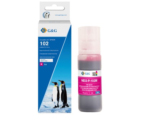 Kompatibel mit Epson 102/ C13T03R340 Tintentank Magenta jetzt kaufen Marke: G&G
