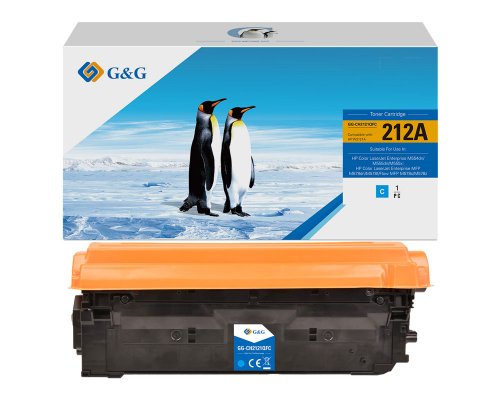 Kompatibel mit HP 212A Toner W2121A jetzt kaufen cyan (5.500 Seiten) Marke: G&G