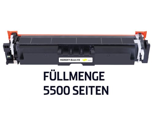 Kompatibel zu HP 220X / W2202X XL-Toner Gelb (5.500 Seiten) jetzt kaufen von TONERDUMPING