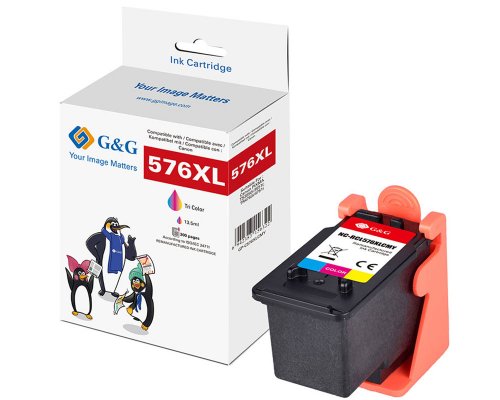 Kompatibel mit Canon CL-576XL Druckerpatrone jetzt kaufen XXL Füllmenge: 13,5 ml color (400 Seiten) von G&G