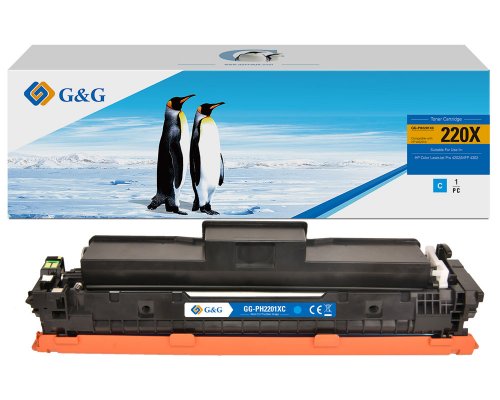 Kompatibel zu HP 220X / W2201X XL-Toner Cyan (5.500 Seiten) jetzt kaufen Marke G&G