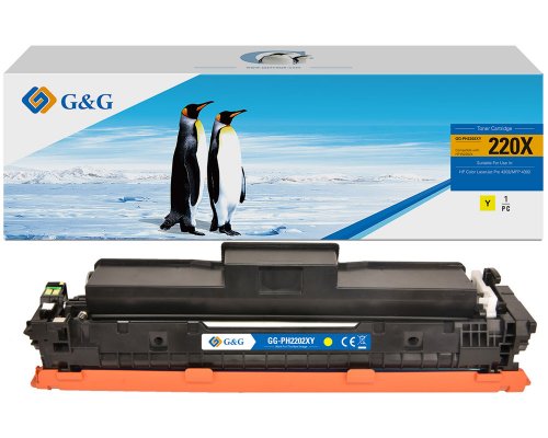 Kompatibel zu HP 220X / W2202X XL-Toner Gelb (5.500 Seiten) jetzt kaufen Marke G&G
