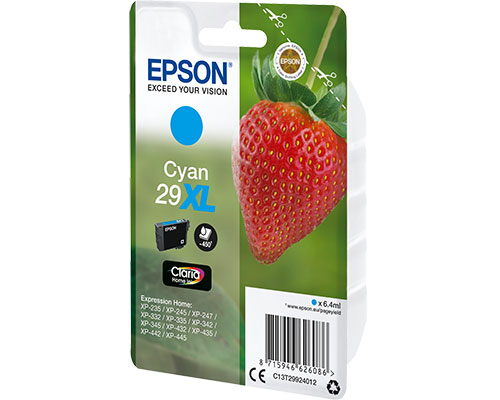 EPSON 29XL Original Erdbeer Druckerpatrone T2992 jetzt kaufen cyan