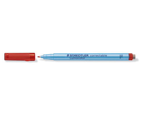 Staedtler Folienstift Lumocolor® correctable 305 F rot