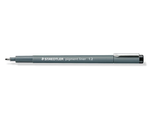 Staedtler pigment liner 308 - Fineliner mit Metallspitze - Schwarz - 1,2 mm