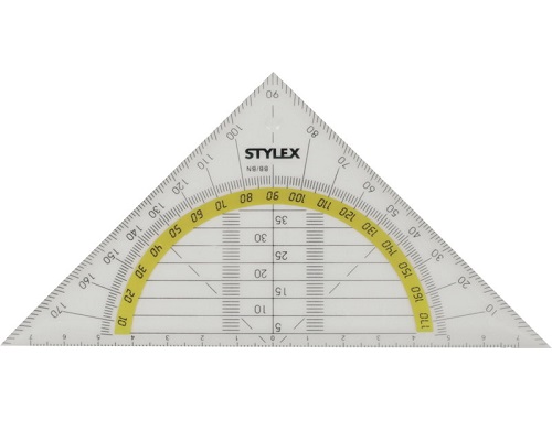 Stylex Geodreieck 16 cm, transparent