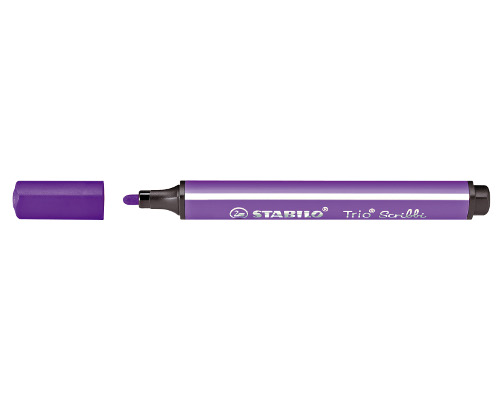 Dreikant-Filzstift STABILO Trio Scribbi, 1,5-2,0 mm, violett, 368/955