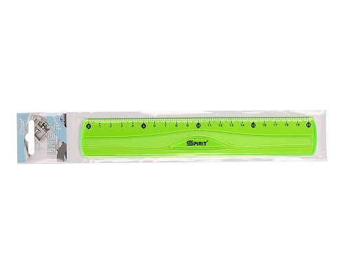 Lineal 20 cm, 4 Farben sortiert, von Spirit. Flexibel/ biegsam