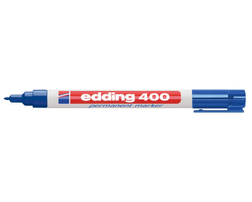 Permanentmarker edding 400, nachfüllbar, 1 mm, Rundspitze, blau