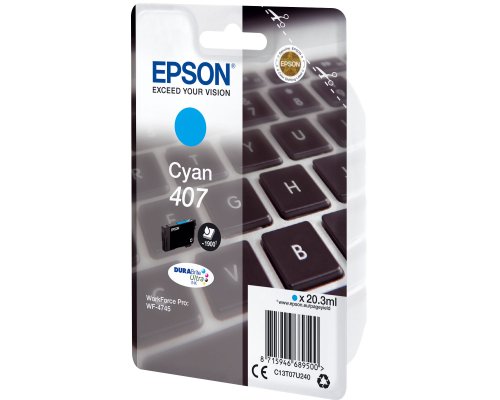 EPSON Original Tinte 407 Keyboard jetzt kaufen cyan