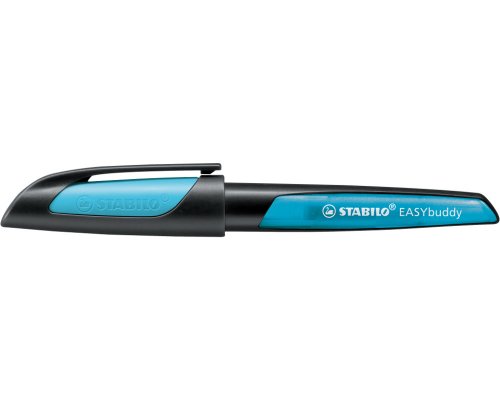 STABILO Füller EASYbuddy L Schwarz/hellblau - für Linkshänder besonders geeignet