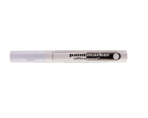 Officepoint Lackmarker weiß 2-4mm Rundspitze (1 Stück)
