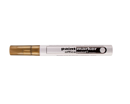 Officepoint Lackmarker gold 2-4mm Rundspitze (1 Stück)
