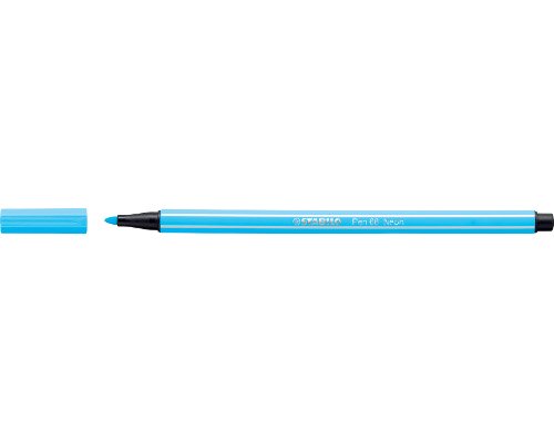 STABILO Pen 68 Filzstift 1,0 mm Strichstärke - neonblau - 68/031