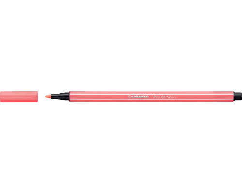 STABILO Pen 68 Filzstift 1,0 mm Strichstärke - neonrot - 68/040