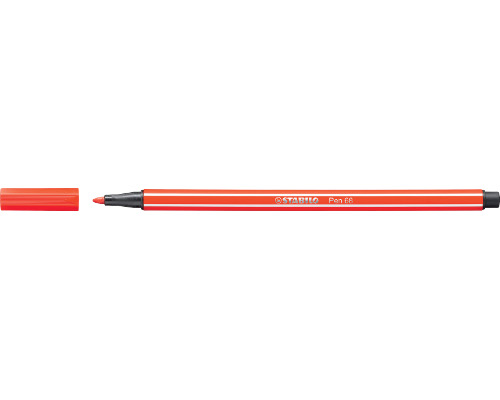 STABILO Pen 68 Filzstift 1,0 mm Strichstärke - hellrot - 68/40