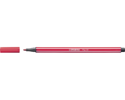 STABILO Pen 68 Filzstift 1,0 mm Strichstärke - dunkelrot - 68/50