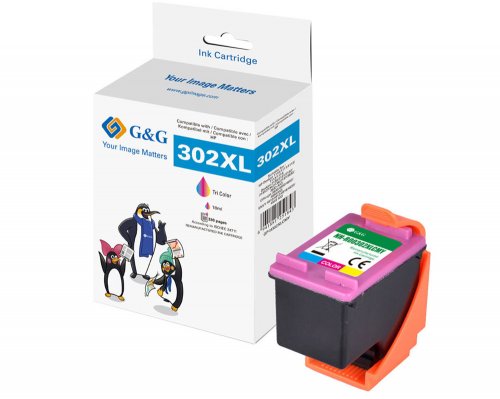 Kompatibel mit HP 302XL/ F6U67AE XL-Druckerpatrone Color jetzt kaufen - Marke: G&G