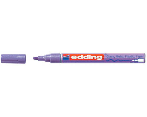 Glanzlack-Marker Edding 751, 1-2 mm, Rundspitze, violett-metallic