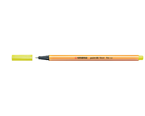STABILO Point 88 Fineliner 0,4 mm Strichstärke - neonGelb - 88/024