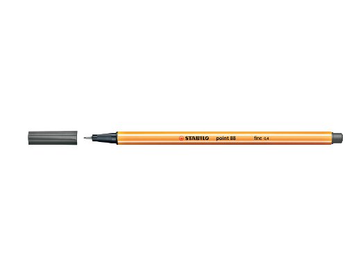 STABILO Point 88 Fineliner 0,4 mm Strichstärke - dunkelgrau - 88/96