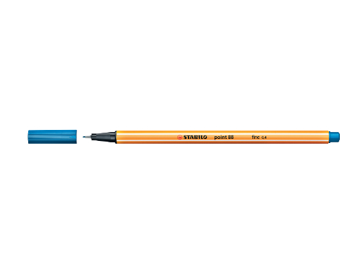 STABILO Point 88 Fineliner 0,4 mm Strichstärke - mittelblau - 88/32