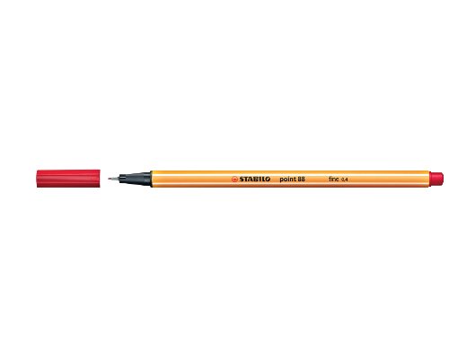 STABILO Point 88 Fineliner 0,4 mm Strichstärke - rot - 88/40