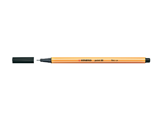 STABILO Point 88 Fineliner 0,4 mm Strichstärke - Schwarz - 88/46