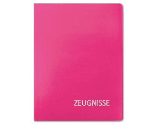 ROTH Zeugnismappe Basic, A4, 20 Einlagen, Magenta