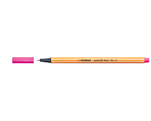 STABILO Point 88 Fineliner 0,4 mm Strichstärke - neonrosa - 88/056