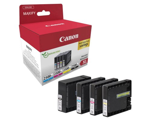 Canon PGI-2500XL Multipack Schwarz jetzt kaufen , Cyan, Magenta und Gelb