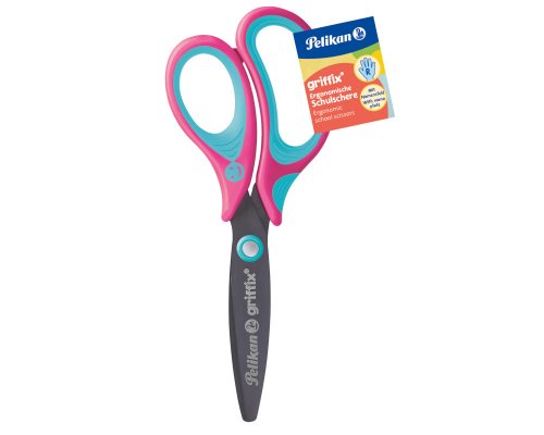 Pelikan griffix Schulschere LovelyPink für Rechtshänder, abgerundet
