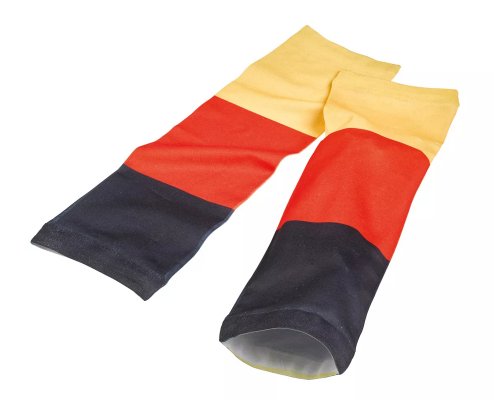 2 Armtattoos/ Armstulpen - schwarz-rot-gold - ca. 12 x 11 cm für die Fußball-Party