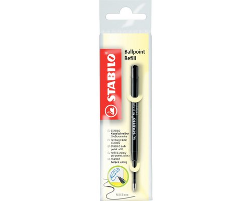 Kugelschreibermine STABILO Ballpoint Refill, 0,5 mm, Schwarz