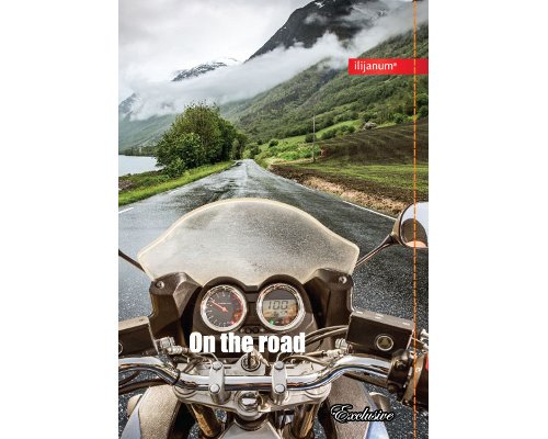 Kladde/ Notizbuch "Exclusive" - A5 - Motiv: Motorbike - liniert