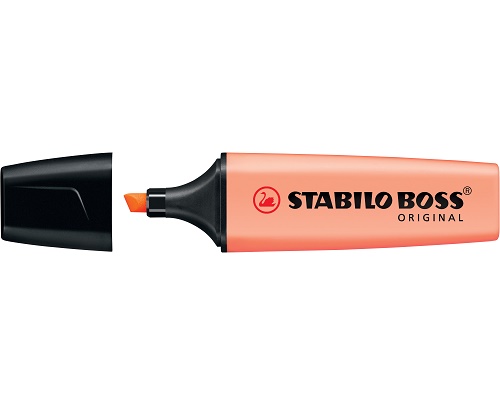 STABILO BOSS ORIGINAL Textmarker - cremige Pfirsichfarbe - 70/126