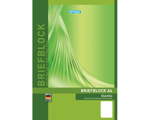 Briefblock A4, blanko, 50 Blatt