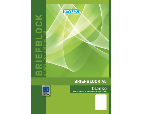 Schreibblock/ Briefblock A5 blanko 50 Blatt