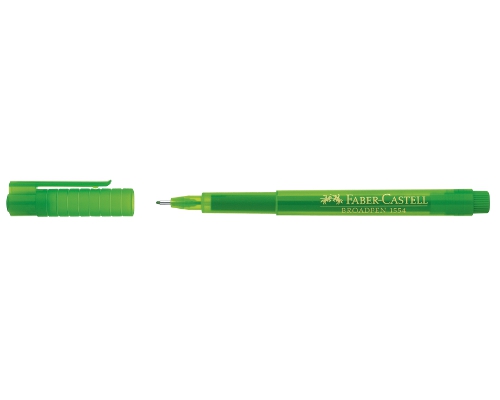 Faber-Castell Fineliner BROADPEN 1554, Strich: 0,8 mm, Schreibfarbe: hellgrün