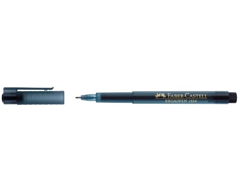 Faber-Castell Fineliner BROADPEN 1554, Strich: 0,8 mm, Schreibfarbe: Schwarz