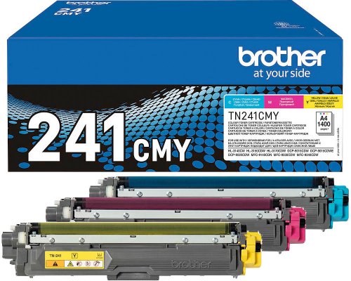 Brother 241 Original-Toner TN241CMY Rainbow-Pack jetzt kaufen Cyan, Magenta, Gelb