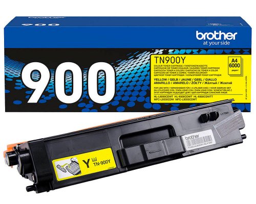 Brother 900 Original-Toner TN-900Y jetzt kaufen (6.000 Seiten) Gelb